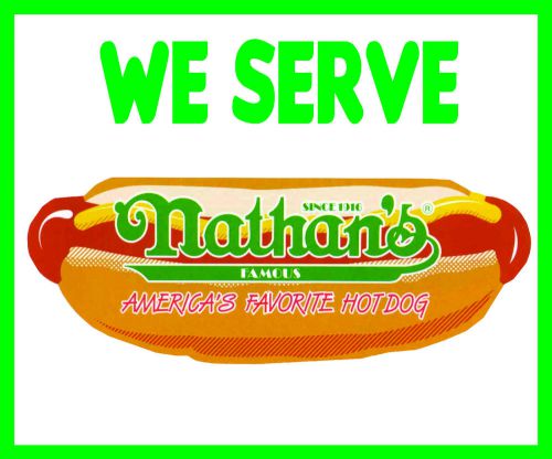 NATHAN&#039;S-II  HOT DOG DECAL