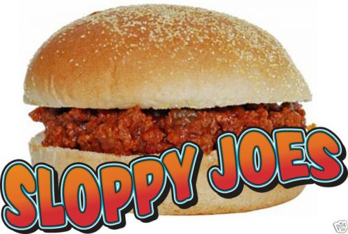 Sloppy joes bbq restaurant concession food decal 14&#034; for sale