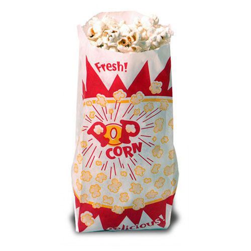Benchmark USA 41003 Popcorn Two Oz. Jumbo Bags 1000 Count 5.25&#034; x 12&#034;