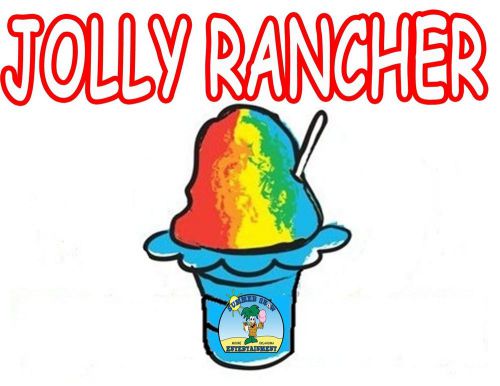 JOLLY RANCHER SYRUP MIX Snow CONE/SHAVED ICE Flavor GALLON CONCENTRATE #1 FLAVOR
