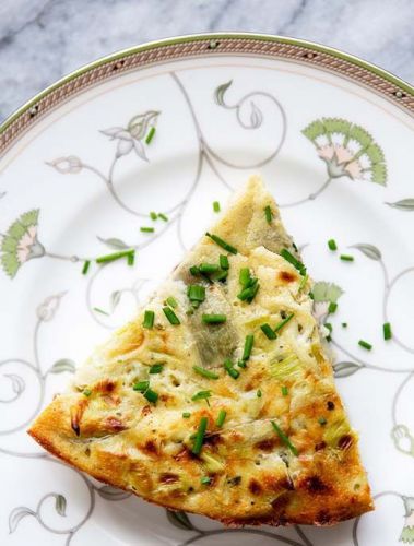 Artichoke Leek Frittata Recipe