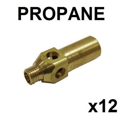 Pack of 12 replacement propane jet nozzle tips for jet burner, burners for sale