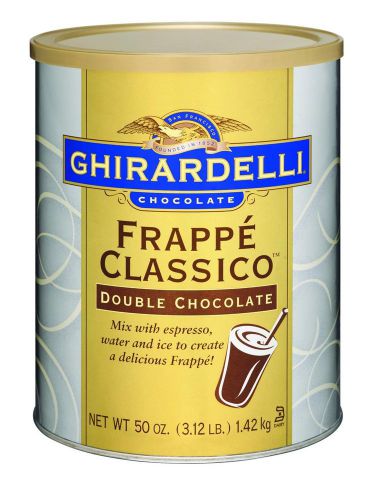 Ghirardelli Double Chocolate Frappe Classico 3.12 lb Mfg 6 ct 66200