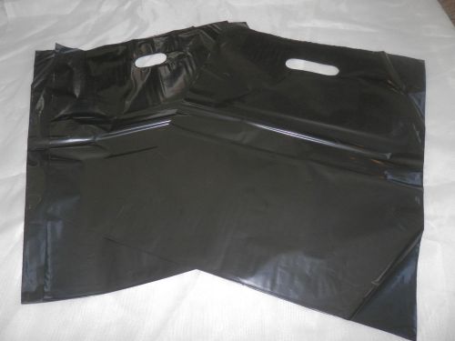 100  9&#034; x 12&#034; BLACK Low-Density Plastic Merchandise Bags, Gift Bags, Party