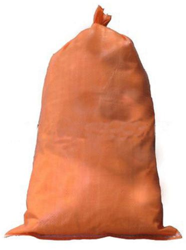 500 Orange Sandbags 14&#034;x26&#034; w/ tie strings Sandbag,Sand Bags Bag,Fence 50 pound