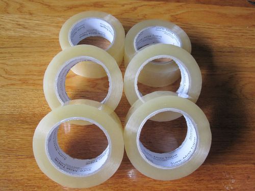 6 ROLLS ACRYLIC CARTON SEALING PACKING TAPE BOX SHIPPING 2 IN WIDE 2 MIL 330 FEE