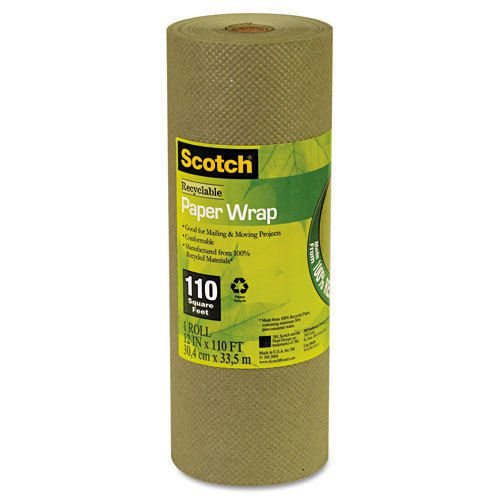Scotch Scotch Recyclable Paper Wrap, 12 In. x 110ft., 10/Carton, EA - MMM69110