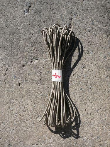 Gold MICRO Nylon coated rubber rope shock cord 1/8&#034; x 25&#039; MINI Bungee Cord