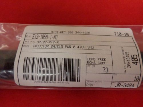 513-1059-1-ND Inductor Shield Pwr 0.47UH SMD (10 PER)