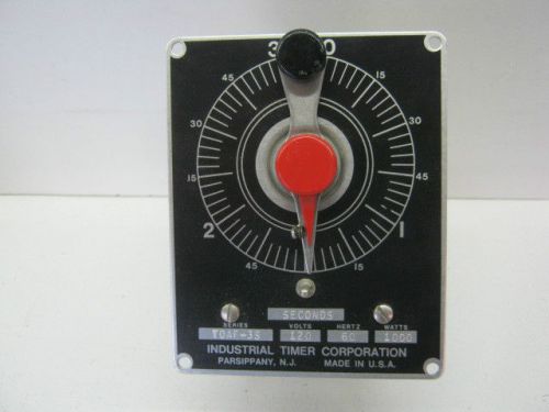 Industrial Timer Corp Series TDAF-3S Seconds Timer