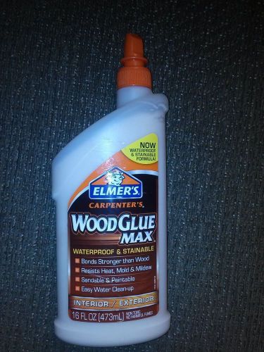 (4) Elmer&#039;s Carpenter&#039;s Wood Glue Max WaterProof &amp; Stainable 16oz FREE SHIPPING