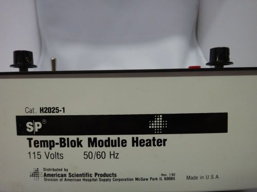 TEMP-BLOK MODULE HEATER, MODEL H2025-1