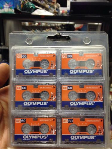 Olympus Microcassette Recording Xb60 6 Pack NEW Xb 60 Nice Good