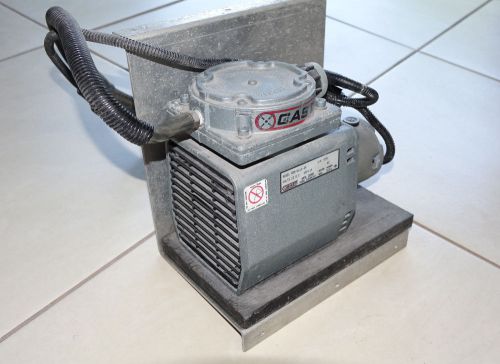 Gast 12vdc oil less vacuum pump model doa-v111-jh 1/8 hp 2100 rpm 12 volts 14a for sale