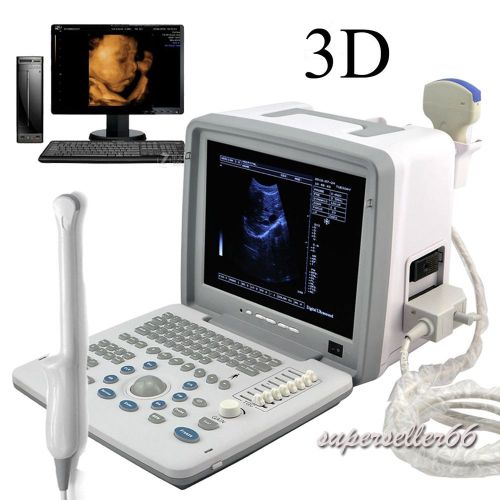 New digital portable ultrasound scanner machine convex trans vaginal probe 3d ce for sale