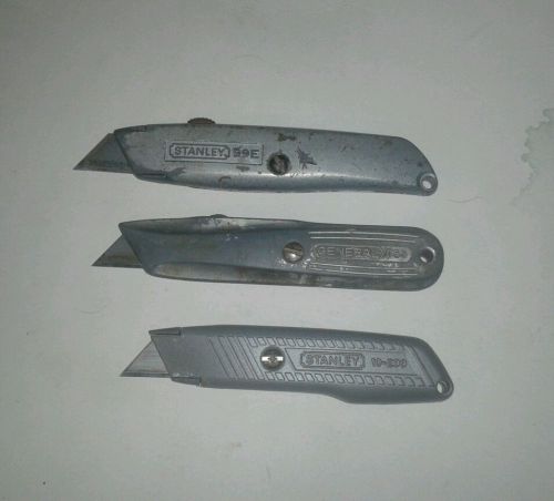 Lot of 3 utility knives