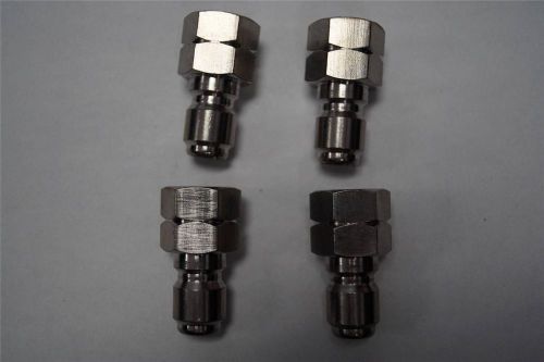 Stainless steel 3/8 fnpt pressure washer quick connect plug set of 4 85.300.104s for sale