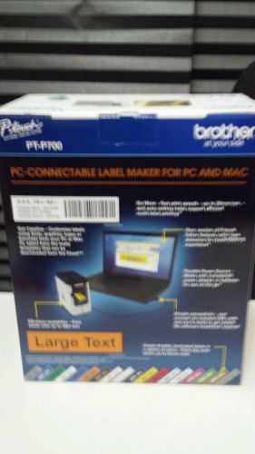 NIB Brother PT-P700 PC Connectable Label Maker for PC and MAC