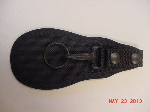 Don hume nylon web key strap with flap, black snaps for sale