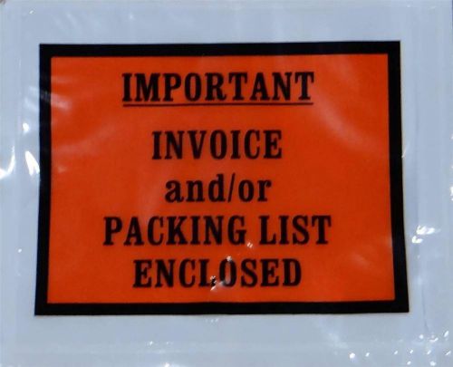 3000 full faced packing list/invoice enclosed envelopes full face 4.5 x 5.5 for sale