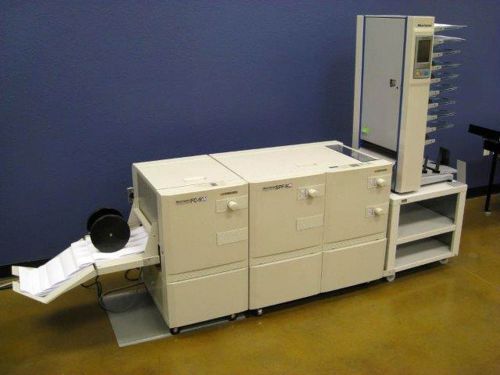 Horizon qc-s300 programmable collator and spf fc-p9 automated bookletmaker for sale