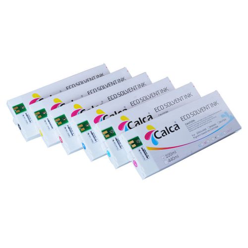 Calca compatible 220ml roland eco-sol max ink cartridge 6 colors for sale