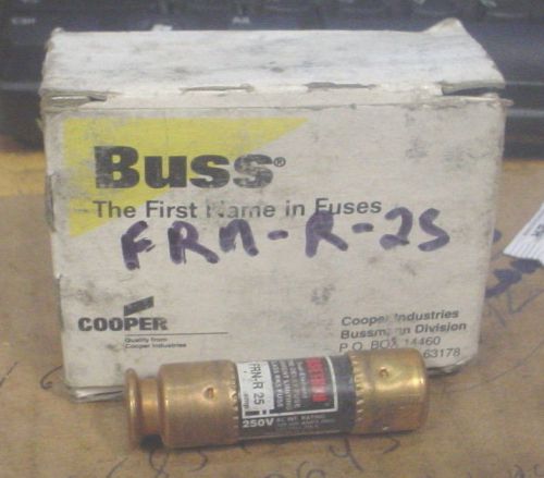 New frn-r-25 bussman fuse dual element time delay class rk5 250vac 25a fusetron for sale