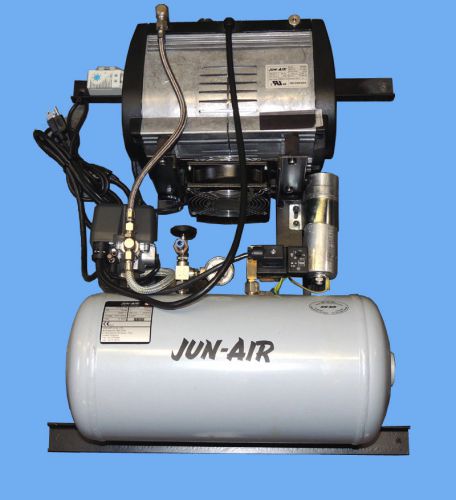 Jun-air compressor of302 dental medical lab 10-liter tank &amp; wall mount/ warranty for sale