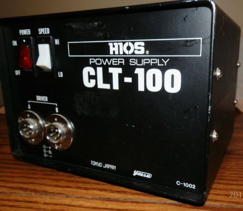HIOS CLT-100 DUAL ELECTRIC SCREW DRIVER POWER SUPPLY POWERS UP USED
