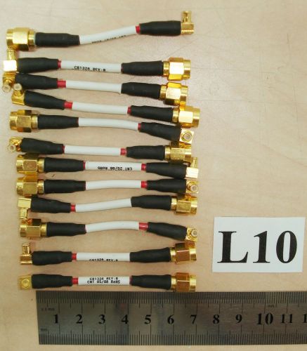 Lot of 12 Semi-Rigid Cables 6 cm, with Connectors