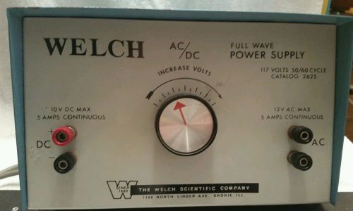 Welch Power Supply Catalog 2625