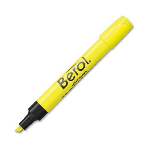 Eberhard Faber® Berol 4009 Highlighter, Chisel Tip, 12/Pack Yellow Set of 2