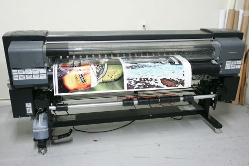 Hp designjet 9000s &#034;used&#034; 64&#034; wide format solvent printer. for sale