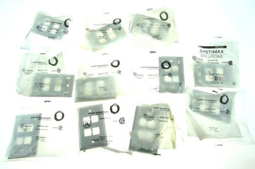 LOT Of 11 LUCENT TECHNOLOGIES Bell Labs White 4-Port Flush #M14A-262 IOP