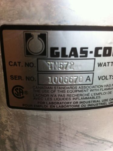 Glas-col catalog: tm572 heating mantle 335 watts for sale