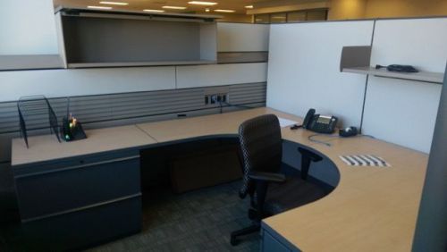 Knoll currents with morrison panels modern cubicles in 6x6, 6x8 8x8, 7x7 or 5x5 for sale