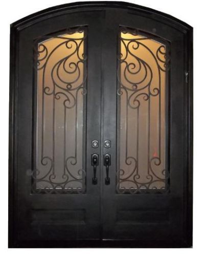 UNLIMITED IRON DOORS- 62 in x 81 in.Copper Prehung  Inswing Wrought Iron door