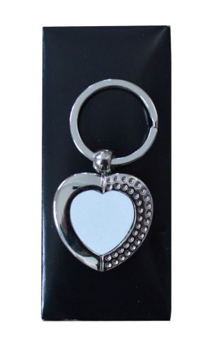 12 pcs8.5x4cm heart key rings  heat transfer blank gift for sale