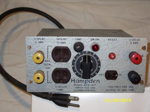 Hampden BPS-12 F Low Voltage Power Supply