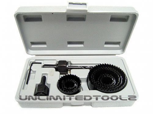 Brand New 11 Pcs Hole Saw Kit 8 Sizes Cuts Metal Wood Cutter Home DIY Tools Case