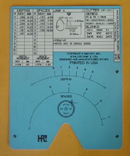 HPC 1200 CF40 Code card  used Like new For  Jaguar / Datsun /mazda / Triumph