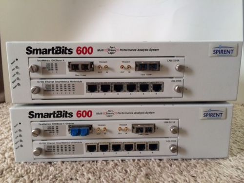 2 x spirent smartbits 600 - (15) gbic - (1) bluecoat packetshaper 900 see list for sale