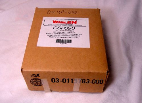 New Whelen CSP690 12V D Operation Six Strobe Outlets High/Low Intensity Controls