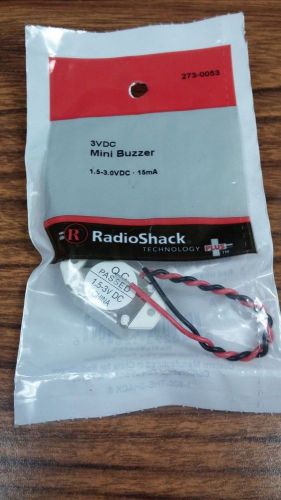 NEW RadioShack 3VDC Mini Buzzer 273-0053 1.5-3.0VDC 15mA Lot