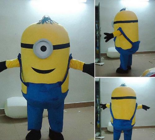 Minions Despicable Me Mascot Costume EPE Fancy Dress Outfit Adult Free Shipping
