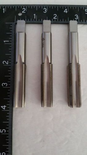 Set of three taps, Tap 5/16 18 UNF HS-G H3 Taper Plug and Bottoming