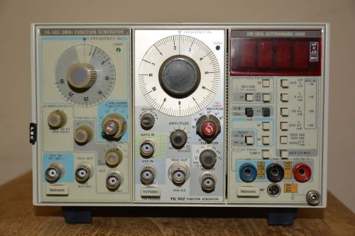 Tektronix TM503 with FG503 3Mhz and FG502 Func. Gen. and DM502A autoranging DMM