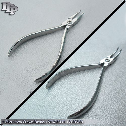 2 Pliers How Crown Dental 1 STRAIGHT. 1 CURVED ORTHODONTIC Instruments