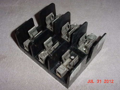 *new* gould shawmut 60308j 30 amp 600 volt 3-pole fuse block *free shipping usa for sale