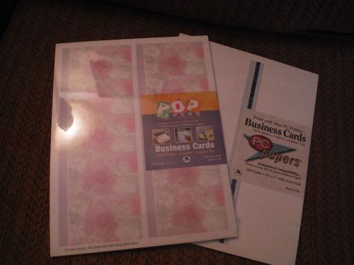 NEW Ampad PC Papers &amp; POP Business Cards - 500 cards total - 65 lb cover stock